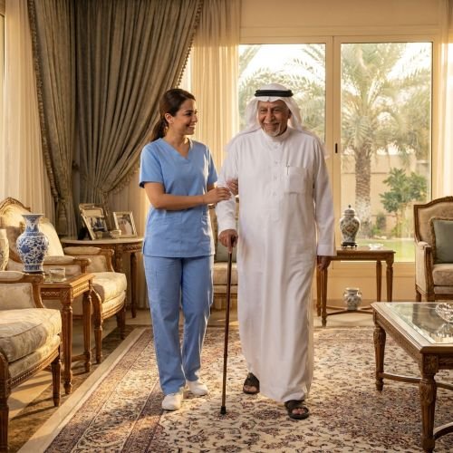 ممرضة منزلية مقيمة بالرياض